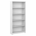 Bush Business Furniture Cabot Tall 5 Shelf Bookcase in White WC31966